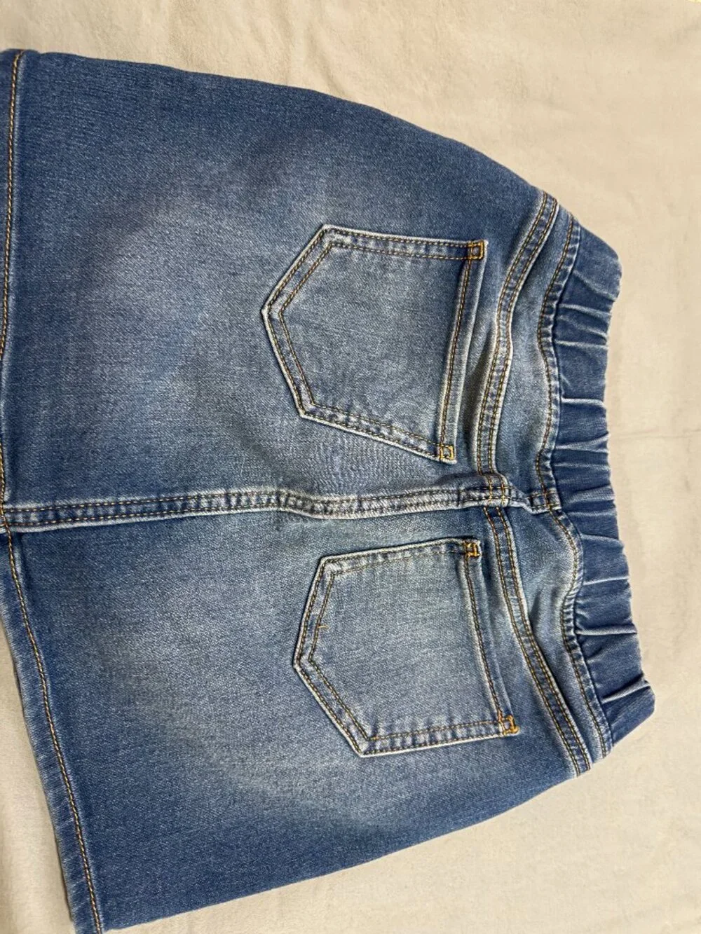 GAP Girls Denim Pull-On Mini Skirt Size Large Blue  SKU020
